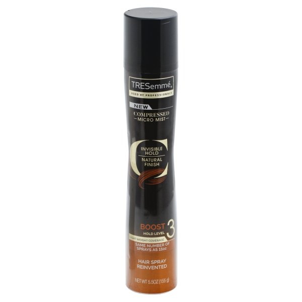 slide 1 of 5, TRESemmé' Compressed Boost Level 3 Hair Spray, 5.5 oz