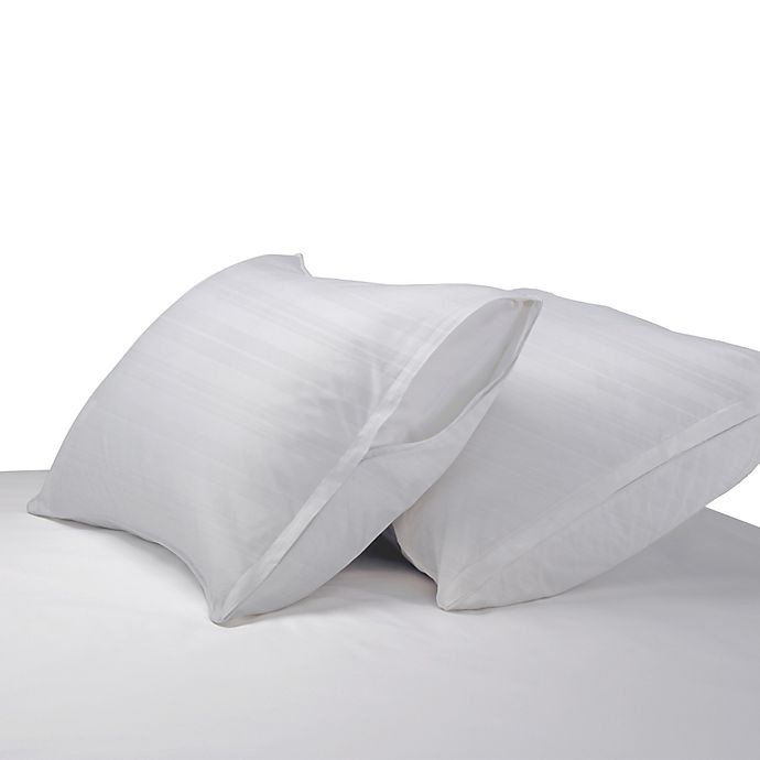 slide 2 of 2, Bedding Essentials Cotton Standard/Queen Pillow Protectors, 2 ct