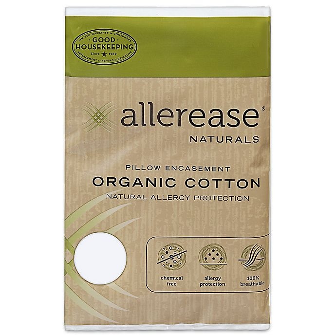 slide 2 of 2, AllerEase Naturals 230-Thread-Count Organic Cotton Standard Pillow Case, 1 ct