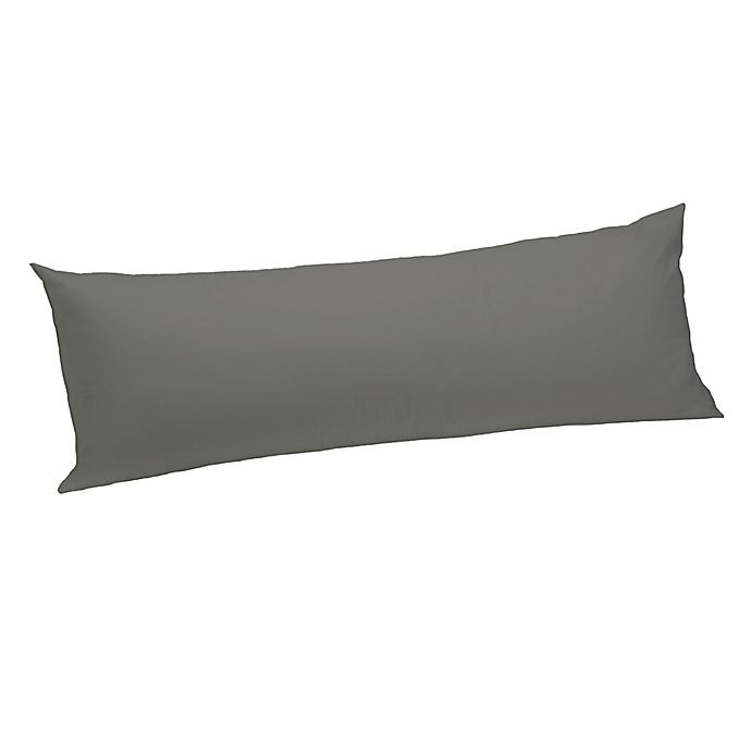 slide 3 of 3, Wamsutta 300-Thread-Count Cotton Body Pillow Cover - Grey, 1 ct