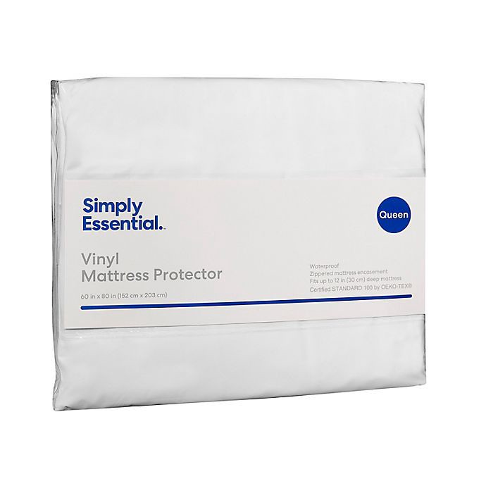 slide 2 of 6, Simply Essentials Zippered Waterproof Twin Mattress Cover, 1 ct