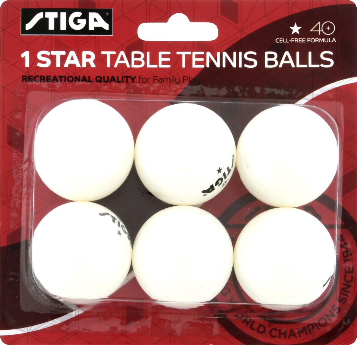 slide 1 of 9, Stiga 1 Star Table Tennis Balls 1 ea, 1 ct