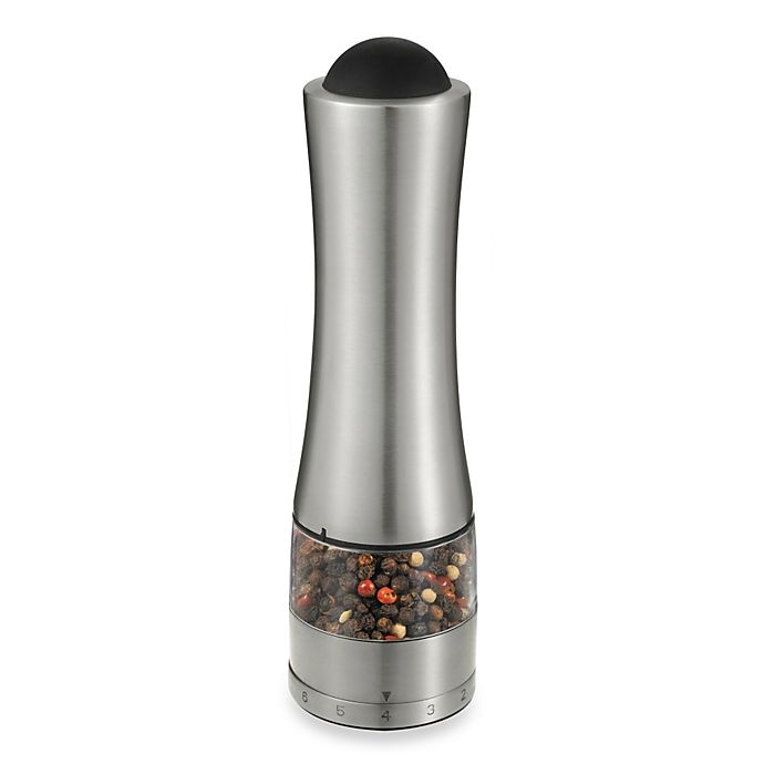 slide 2 of 5, Prodyne Pepperpro Stainless Steel Battery-Operated Electric Salt and Pepper Mill, 1 ct