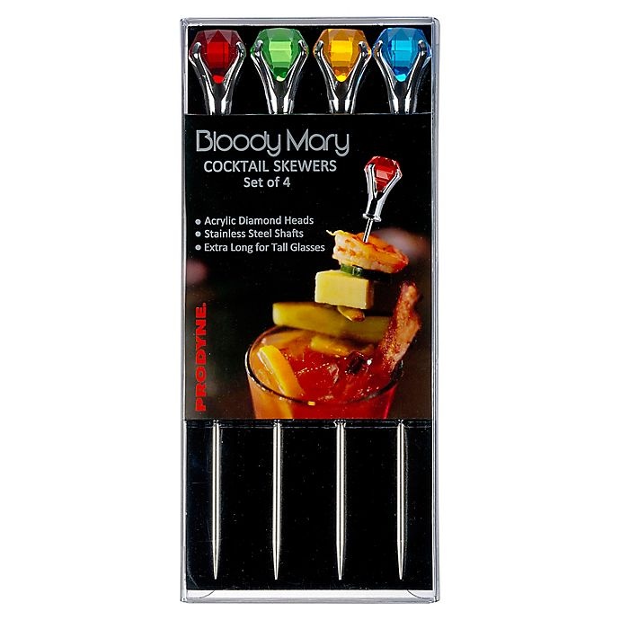 slide 3 of 3, Prodyne Multicolor Bloody Mary Cocktail Skewers Set, 4 ct