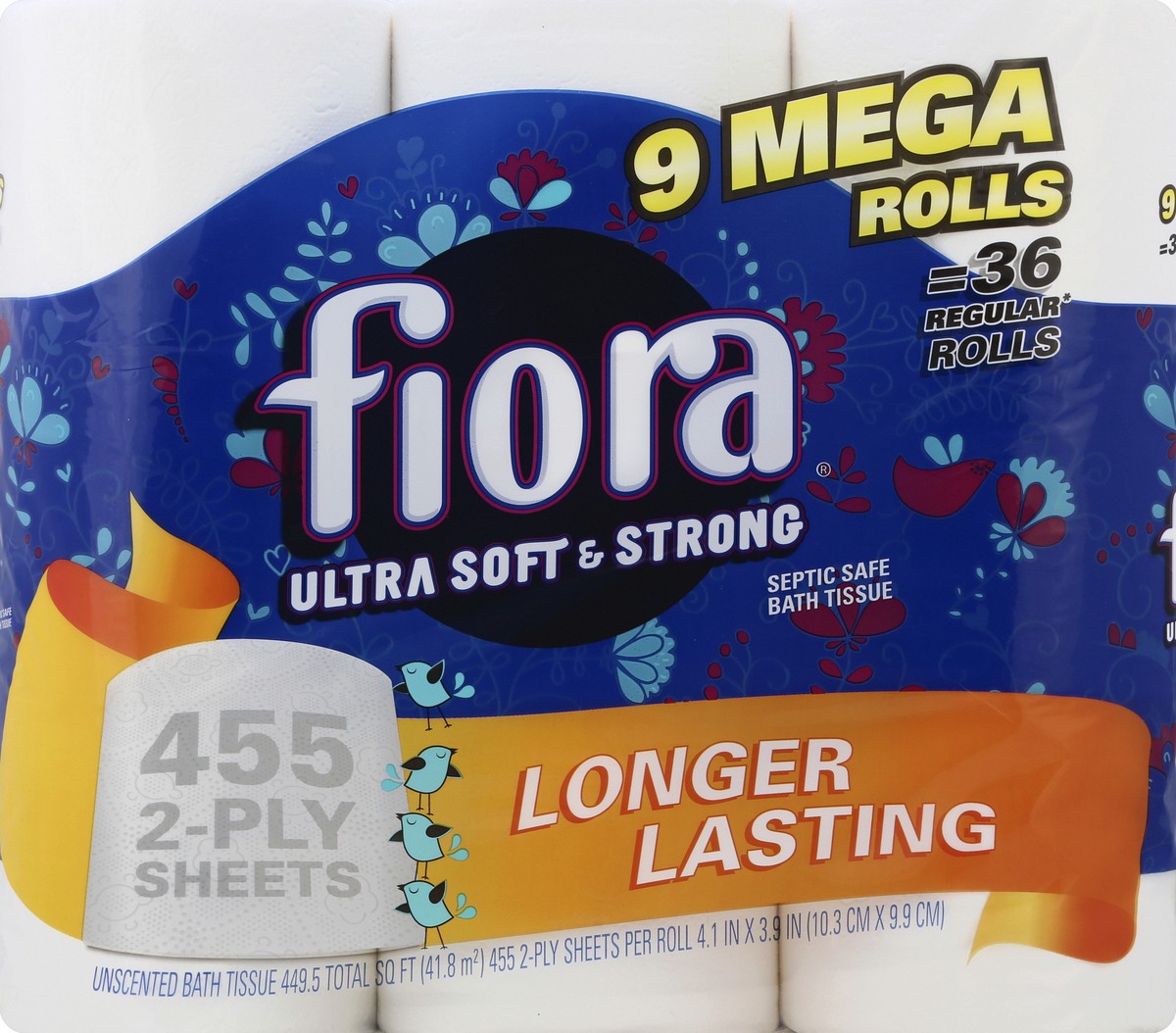 slide 4 of 4, Fiora Bath Tissue 9 ea, 9 ct