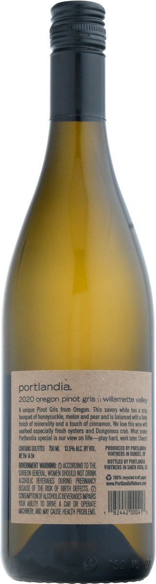 slide 9 of 9, Portlandia Pinot Gris, 750 ml