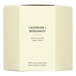 Calyan Wax Co. Lavender & Bergamot Soy Candle In Glass Tumbler