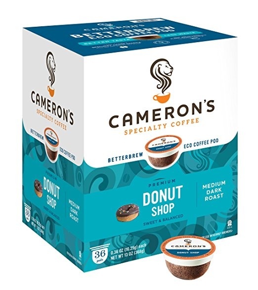 slide 1 of 1, Cameron's Donut Shop Coffee Single Serve Cups, 36 ct