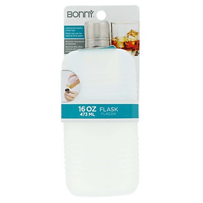 slide 1 of 1, Bonny Bar Plastic Flask, 16 oz