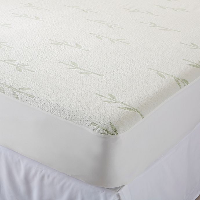 slide 1 of 5, Great Bay Home Aleena Viscose King Mattress Protector - Ivy, 1 ct