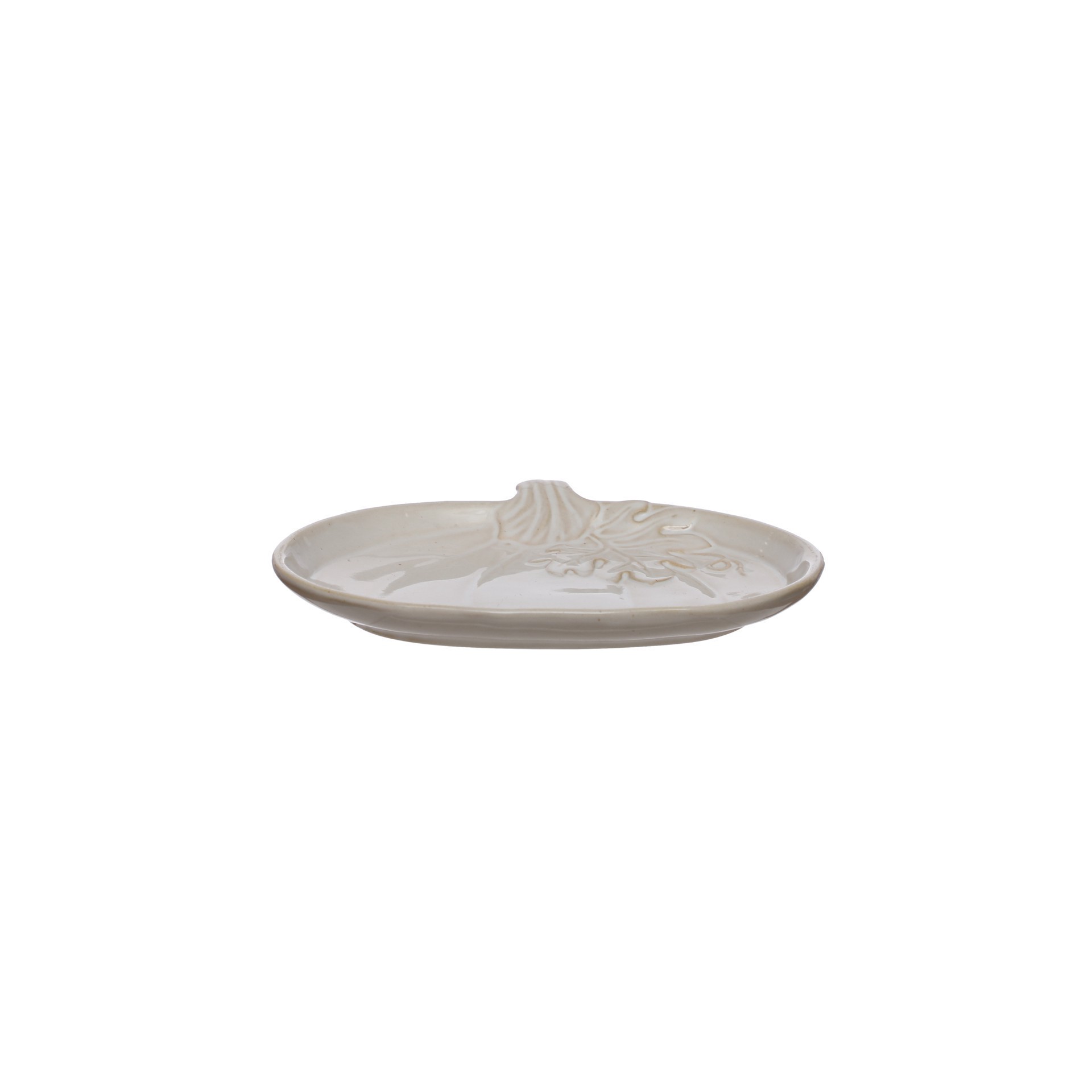 slide 2 of 3, 7.25" White Pumpkin Ceramic Dinner Plate By Ashland, 7.25 in