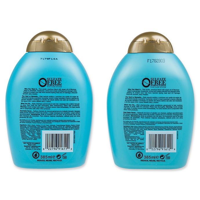 slide 2 of 2, OGX Value Renewing Moroccan Argan Oil Shampoo and Conditioner, 2 ct