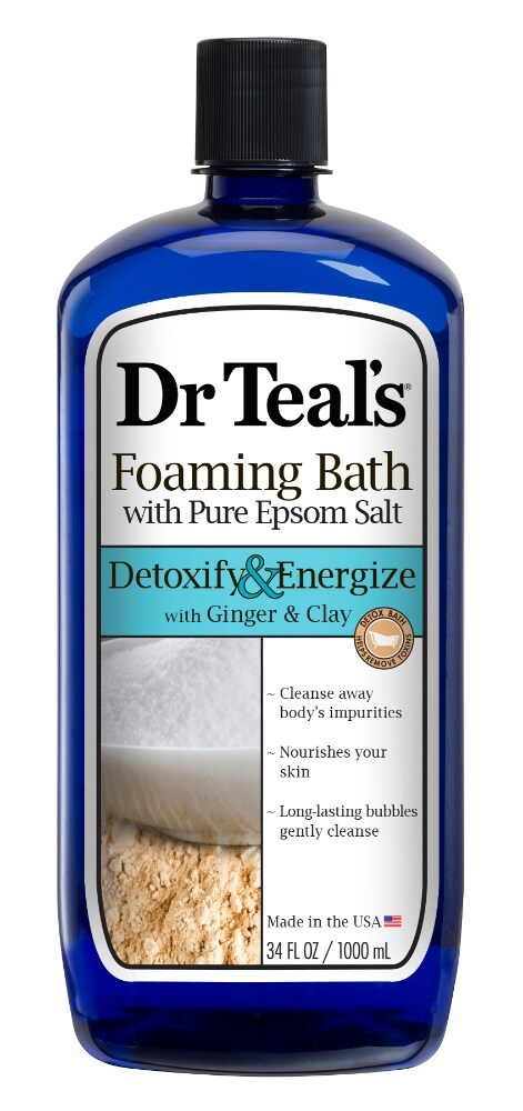 slide 1 of 2, Dr. Teal's Foaming Bath 34 oz, 34 oz