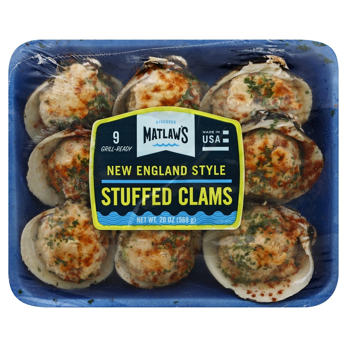 slide 1 of 1, Matlaws Stuffed Clams, 20 oz
