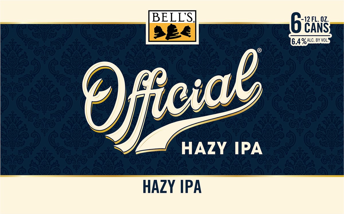 slide 9 of 11, Bell's Official Hazy IPA Beer 6 - 12 fl oz Cans, 6 ct; 12 oz