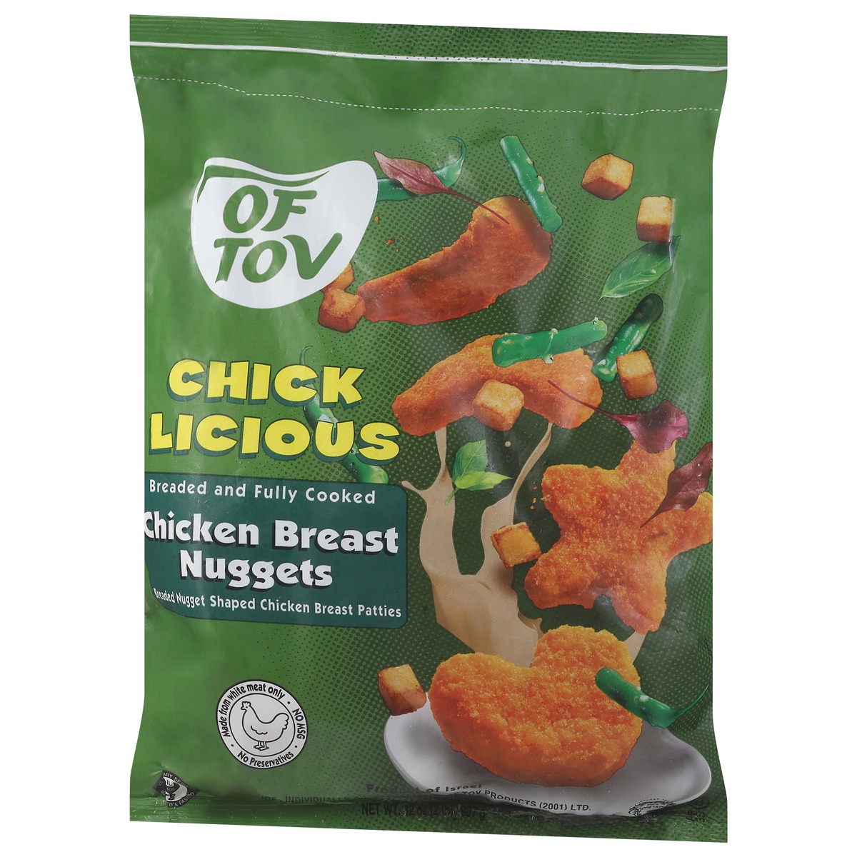 slide 5 of 14, Of Tov Chicklious Chicken Breast Nuggets, 32 oz