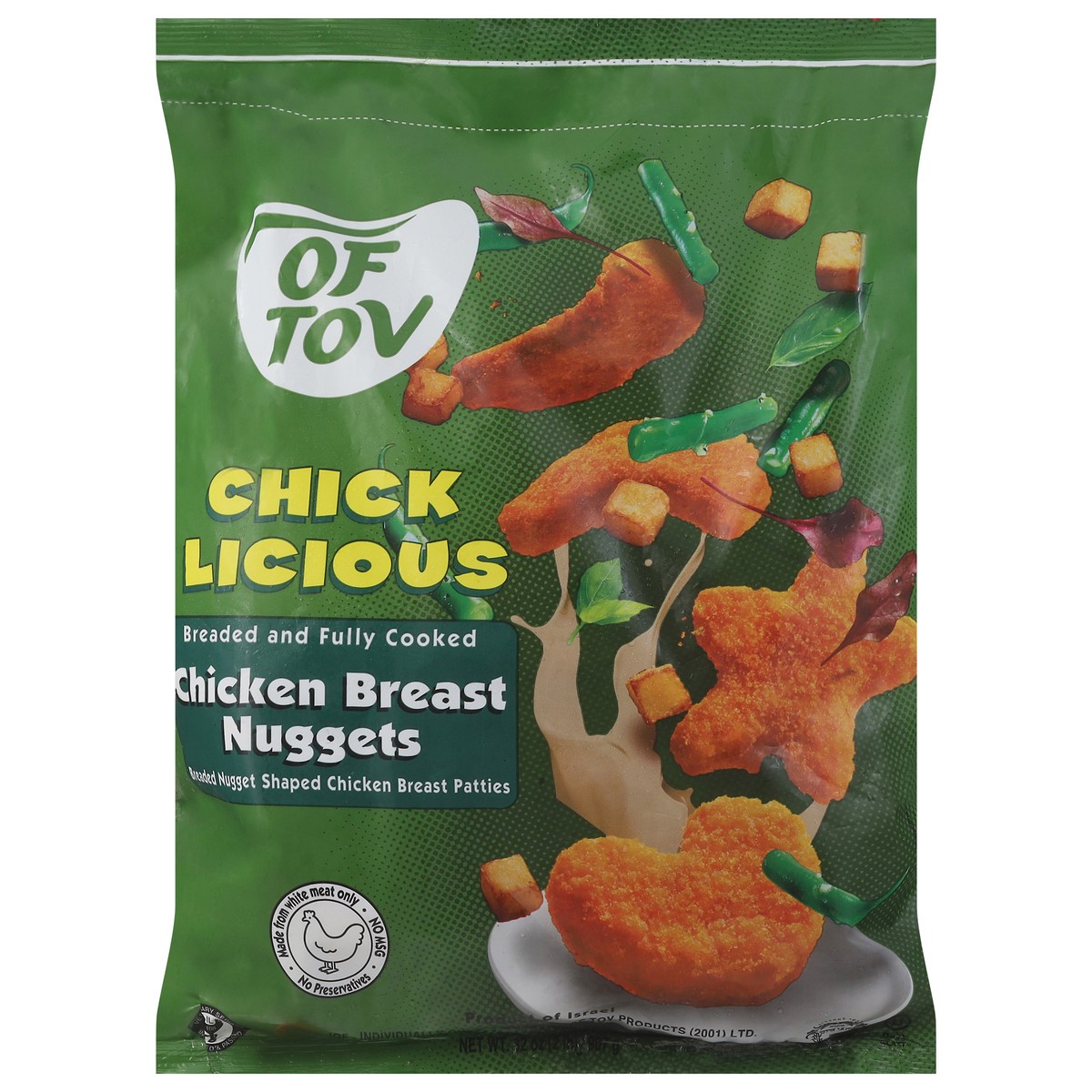 slide 7 of 14, Of Tov Chicklious Chicken Breast Nuggets, 32 oz