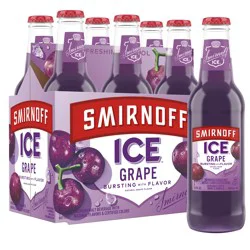 Smirnoff Ice Grape Malt Beverage, 6 ea