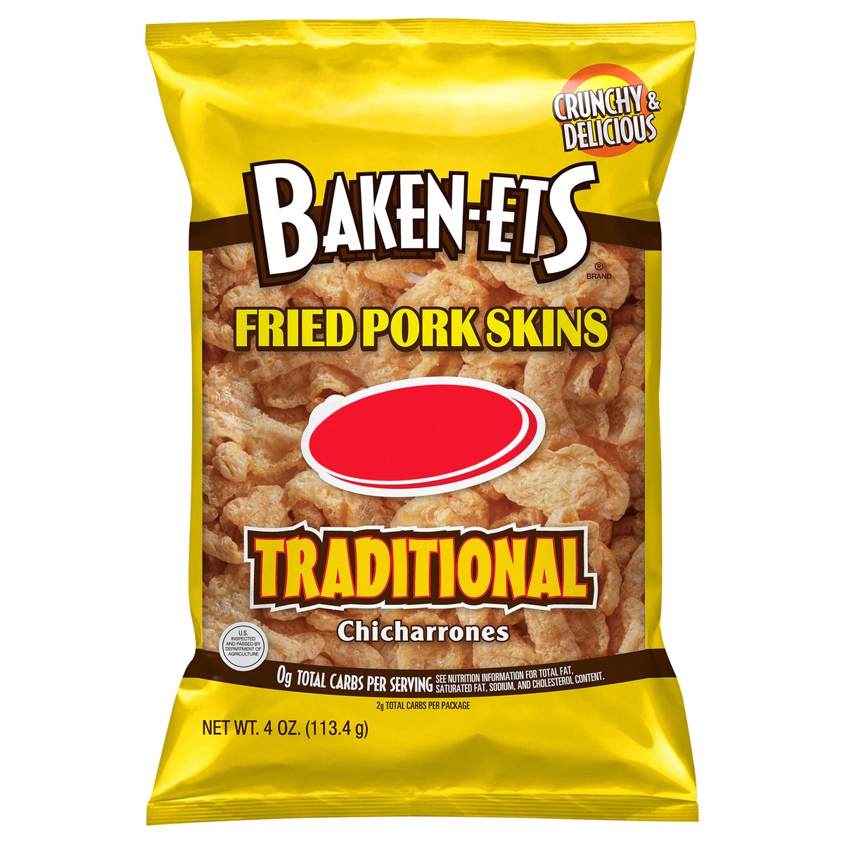 slide 1 of 7, Baken-ets Chicharrones Fried Pork Skins Traditional 4 Oz, 4 oz