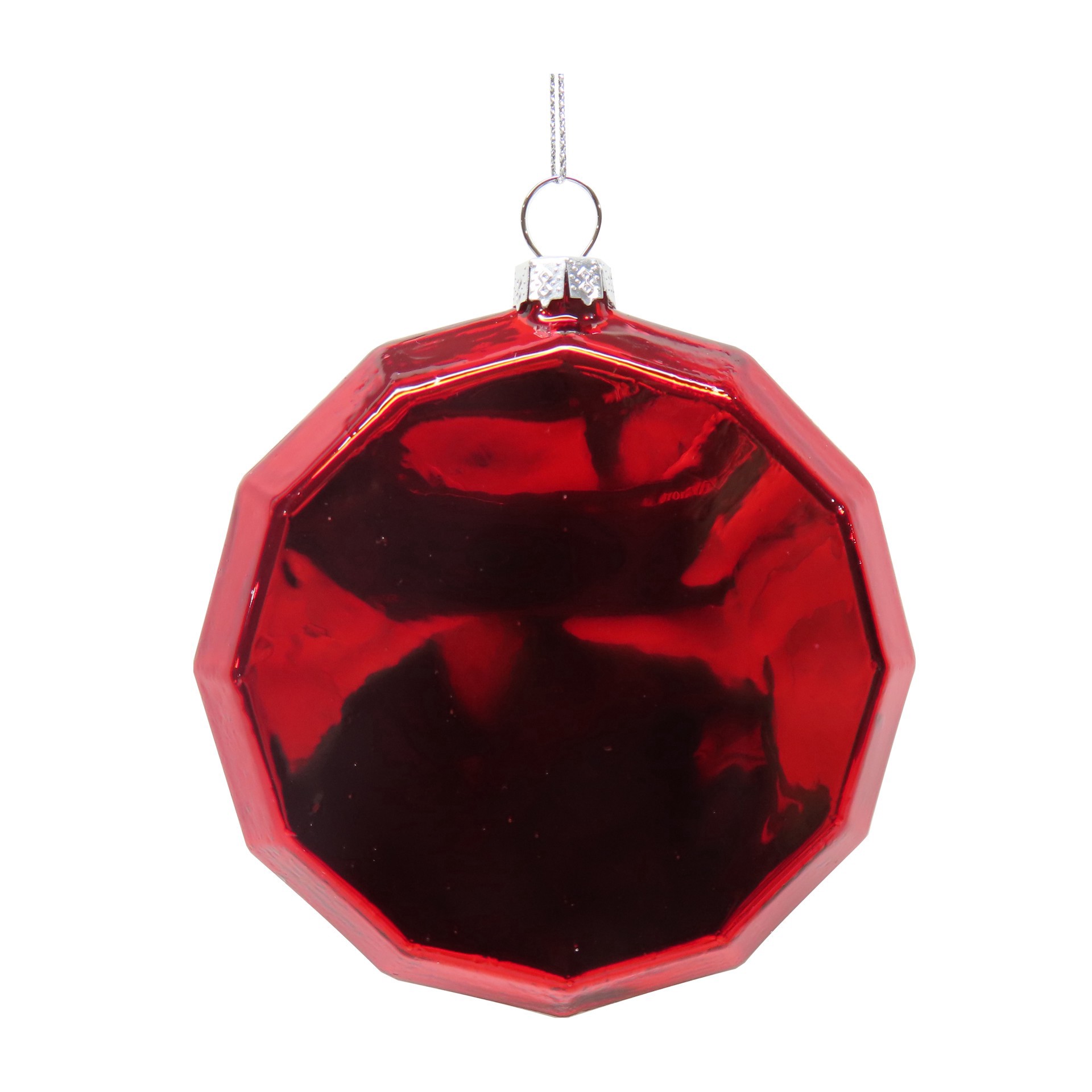 slide 2 of 2, 4" Santa Stop Here Glass Ornament By Ashland, 3.75 in x 0.75 in x 4 in