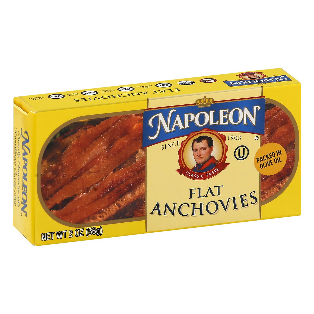 slide 2 of 9, Napoleon Fillets of Anchovies in Olive Oil, 2 oz