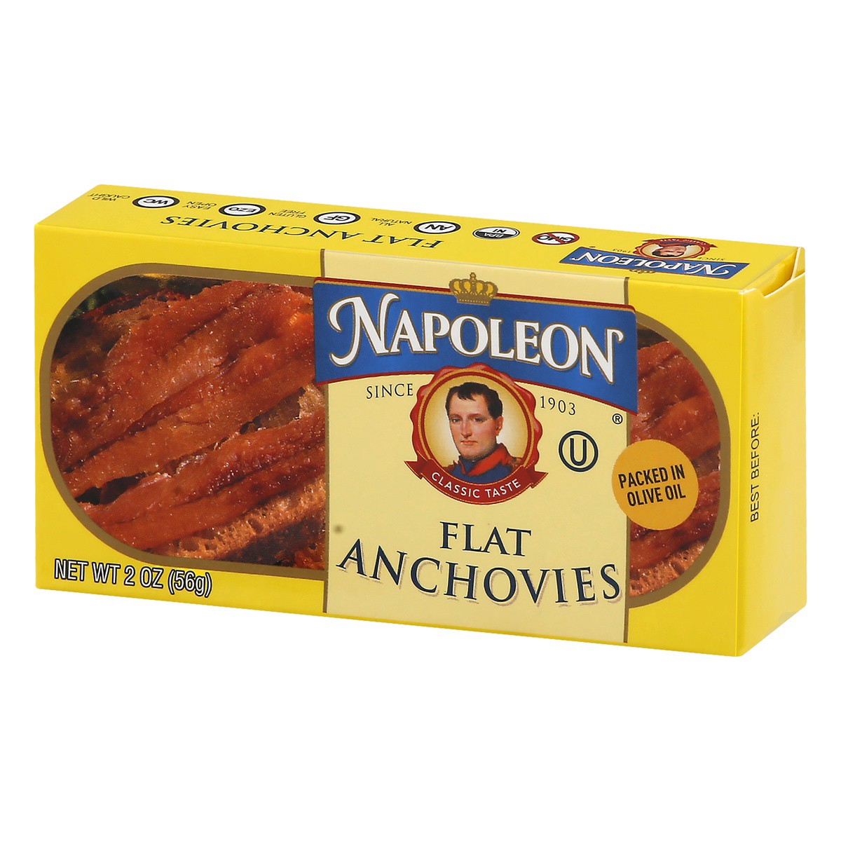 slide 3 of 9, Napoleon Fillets of Anchovies in Olive Oil, 2 oz