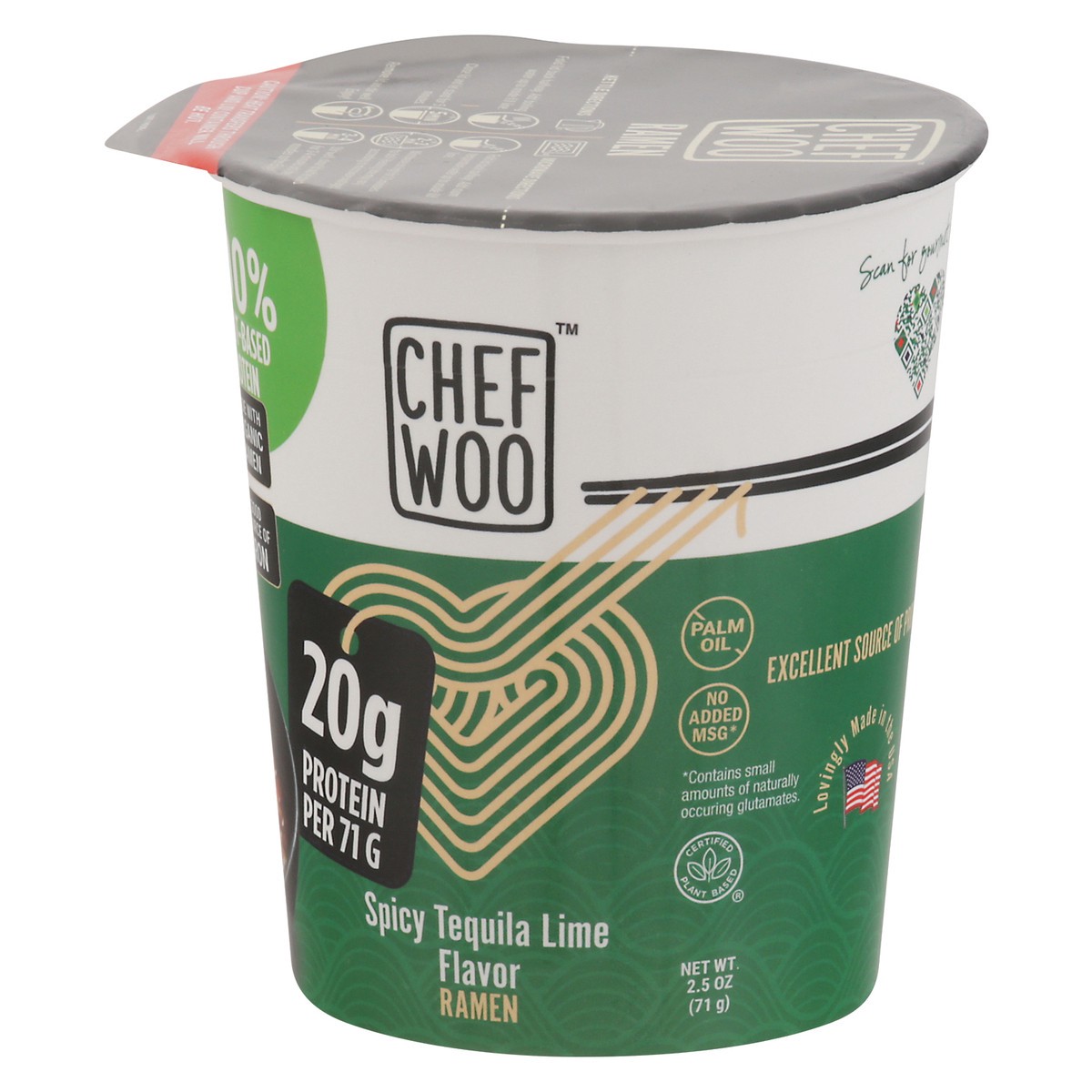 slide 4 of 13, Chef Woo Spicy Tequilla Lime Flavor Ramen 2.5 oz, 2.5 oz