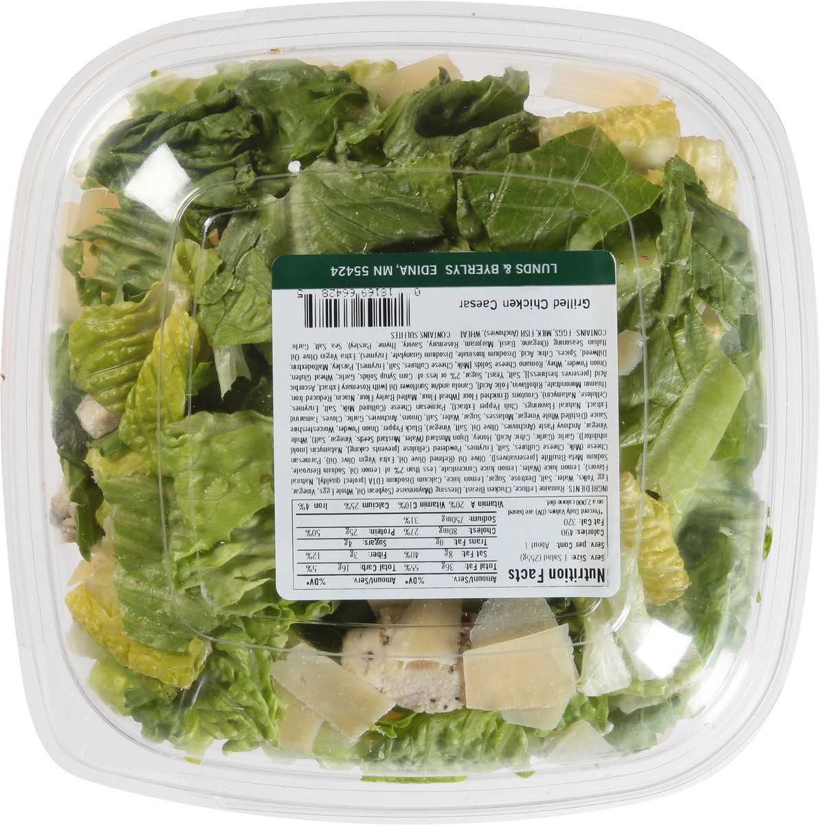 slide 8 of 9, Lunds & Byerlys Grilled Chicken Caesar Salad 9 oz, 9 oz