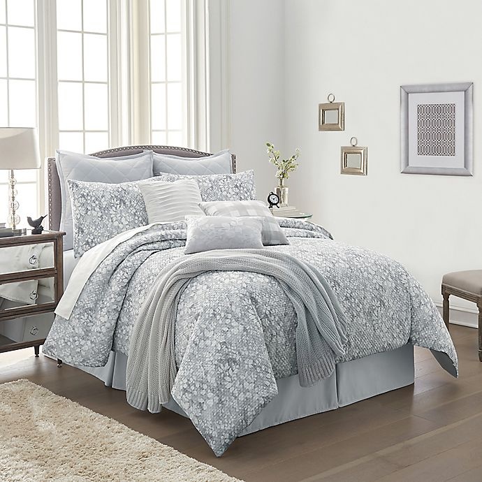 slide 1 of 6, Izod Orchard Street Queen Comforter Set - Grey, 10 ct