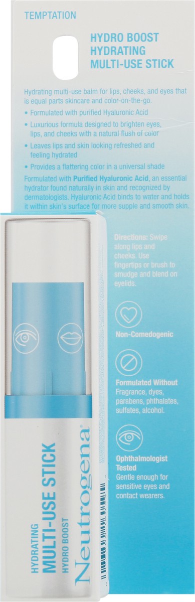slide 9 of 9, Neutrogena Hydro Boost Temptation Hydrating Multi-Use Stick 0.26 oz, 0.26 oz