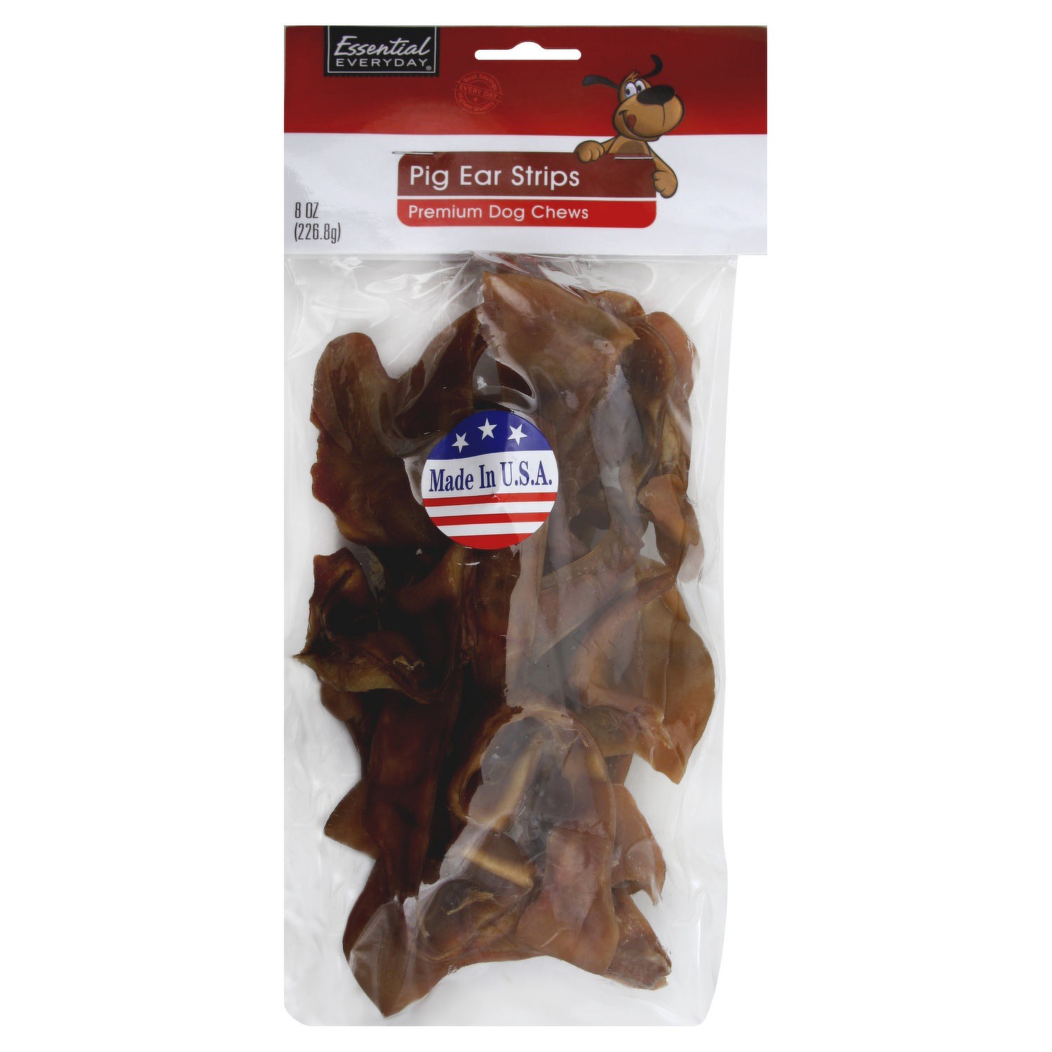 slide 1 of 6, Essential Everyday Pig Ear Strips, 8 oz