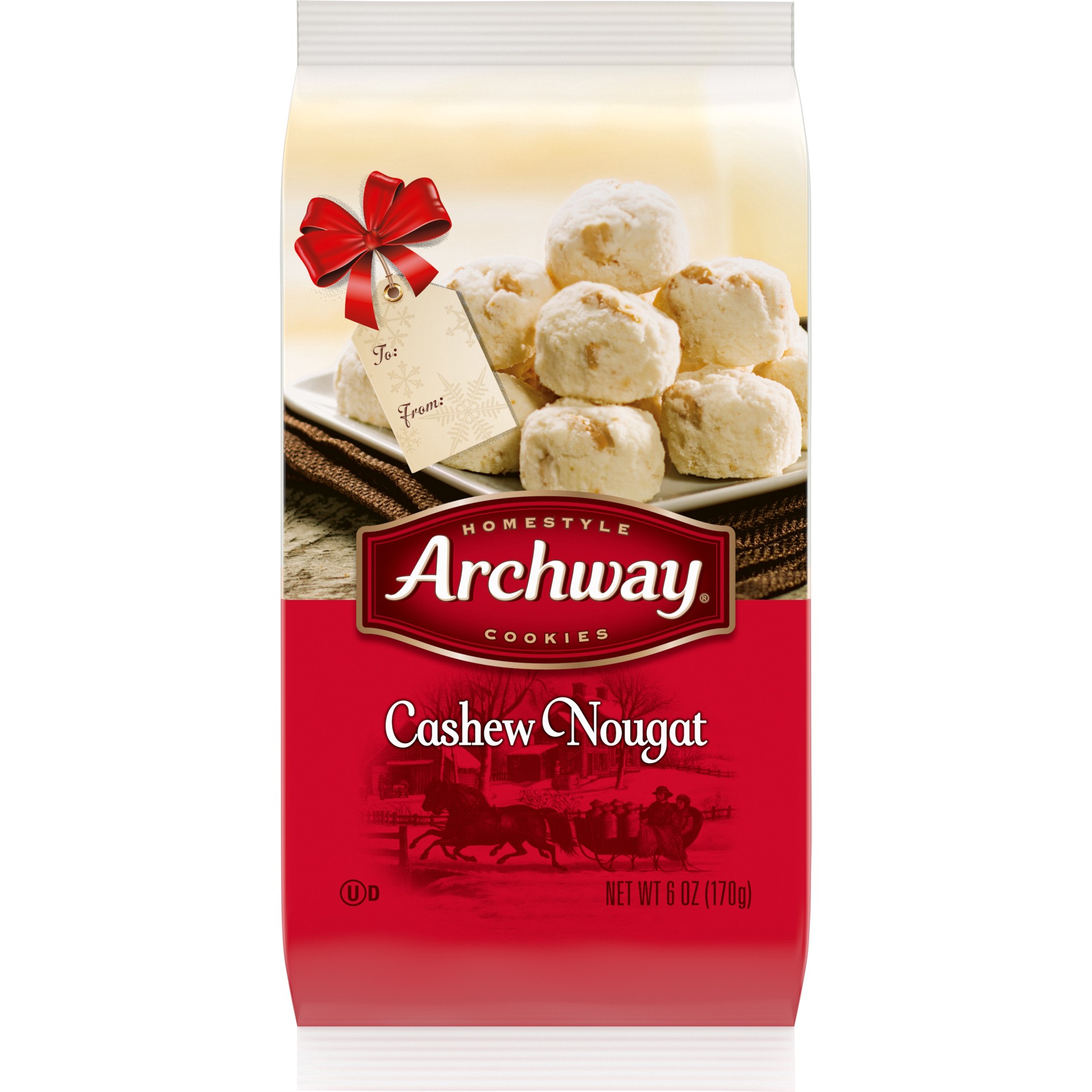 slide 1 of 5, Archway Cookies Cookies, Cashew Nougat Cookies, 6 Oz, 6 oz