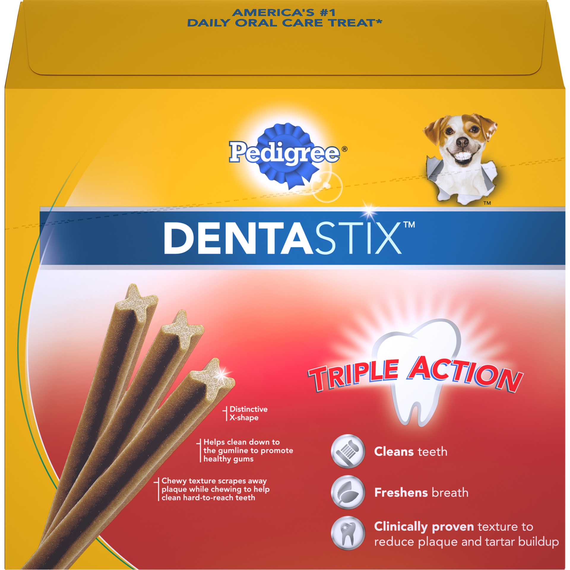 slide 6 of 9, Pedigree Dentastix Beef Flavor Large Treats For Dogs, 32 ct