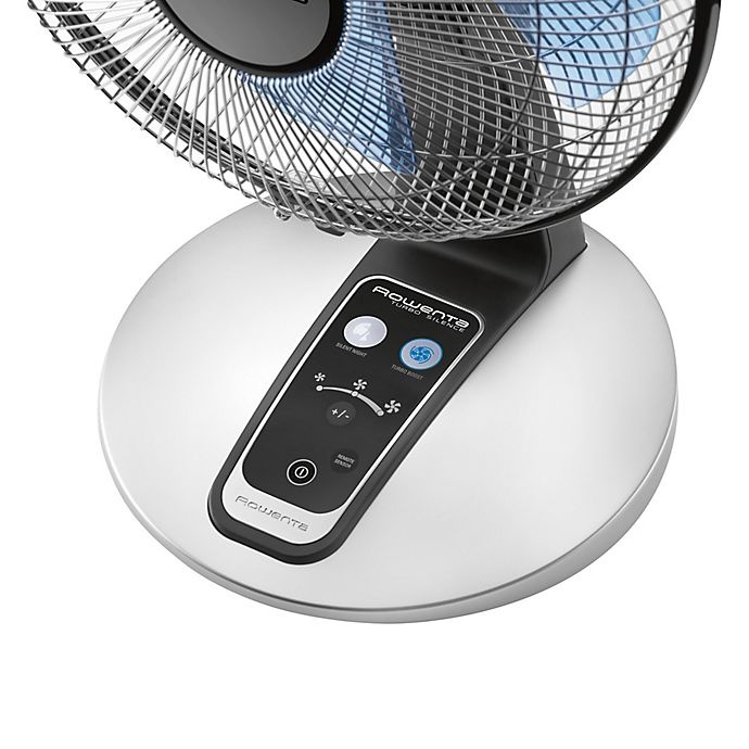 slide 3 of 5, Rowenta Turbo Silence Extreme Oscillating Table Fan with Remote Control, 12 in