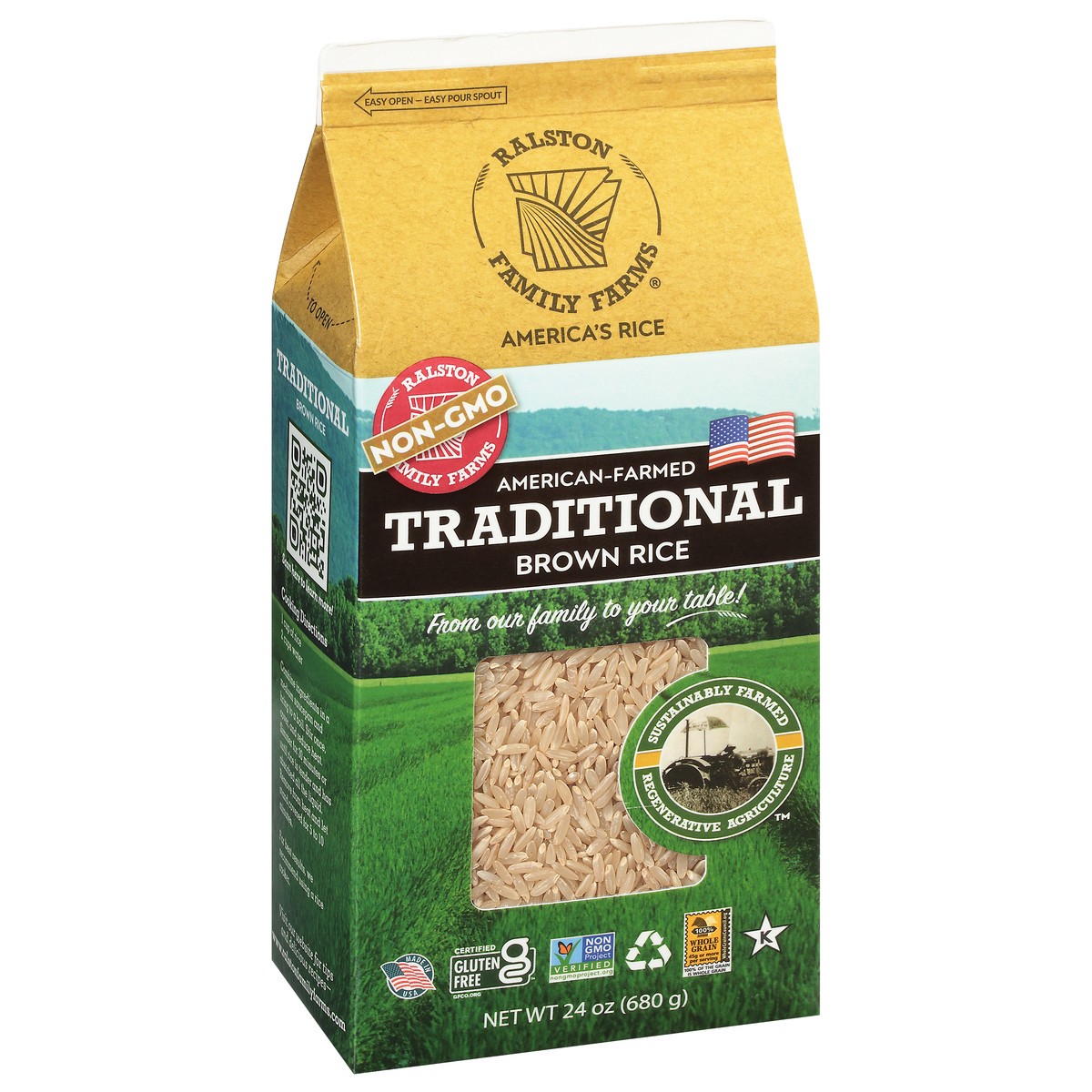 slide 2 of 11, Ralston Family Farms Long-Grain Traditional Brown Rice 24 oz, 24 oz