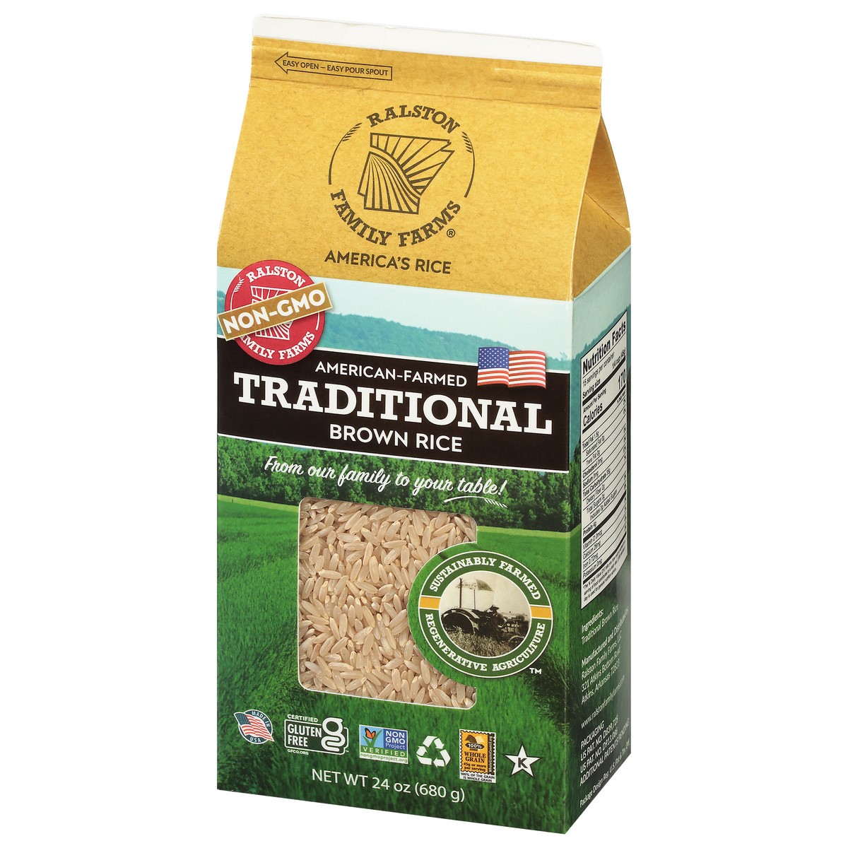 slide 7 of 11, Ralston Family Farms Long-Grain Traditional Brown Rice 24 oz, 24 oz