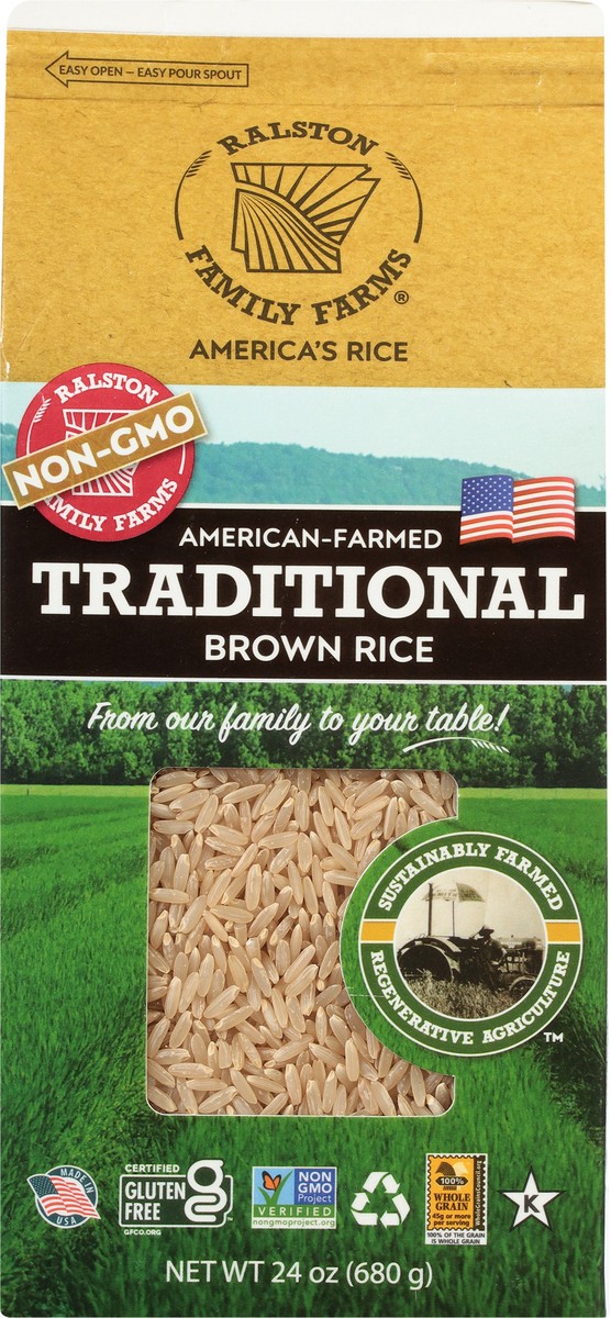 slide 6 of 11, Ralston Family Farms Long-Grain Traditional Brown Rice 24 oz, 24 oz