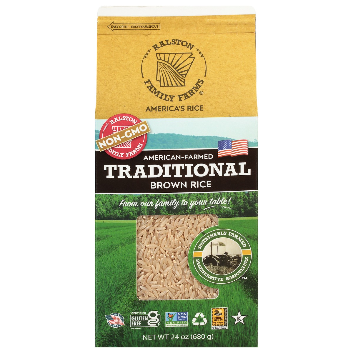 slide 9 of 11, Ralston Family Farms Long-Grain Traditional Brown Rice 24 oz, 24 oz
