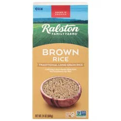 Ralston Family Farms Long-Grain Traditional Brown Rice 24 oz