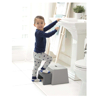 slide 6 of 13, Skip Hop Double-Up Step Stool- Grey, 1 ct