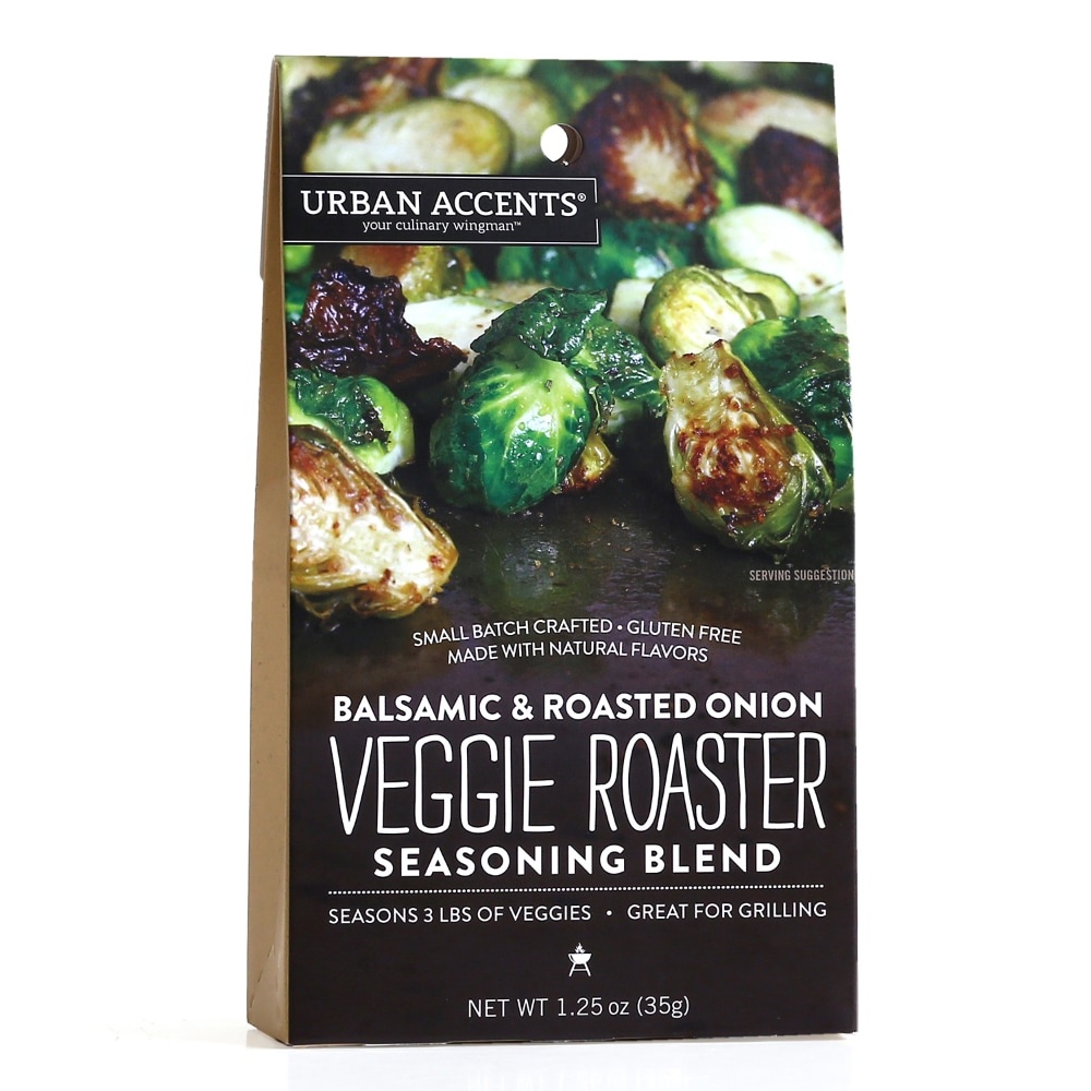 slide 1 of 1, Urban Accents Balsamic & Roasted Onion Veggie Roaster Seasoning Blend, 1.25 oz