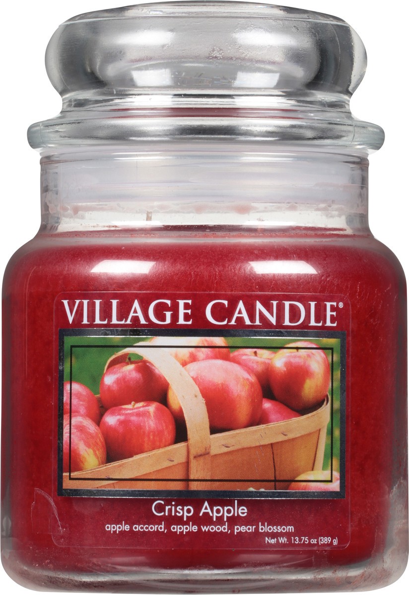 slide 1 of 9, Village Candle Crisp Apple Jar, 1 ct