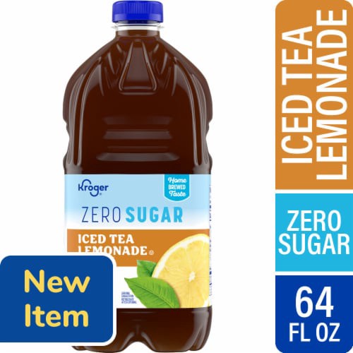 slide 1 of 1, Kroger® Zero Sugar Iced Tea Lemonade Drink, 64 fl oz