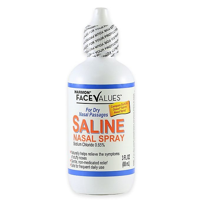 slide 1 of 1, Harmon Face Values Saline Spray, 3 oz