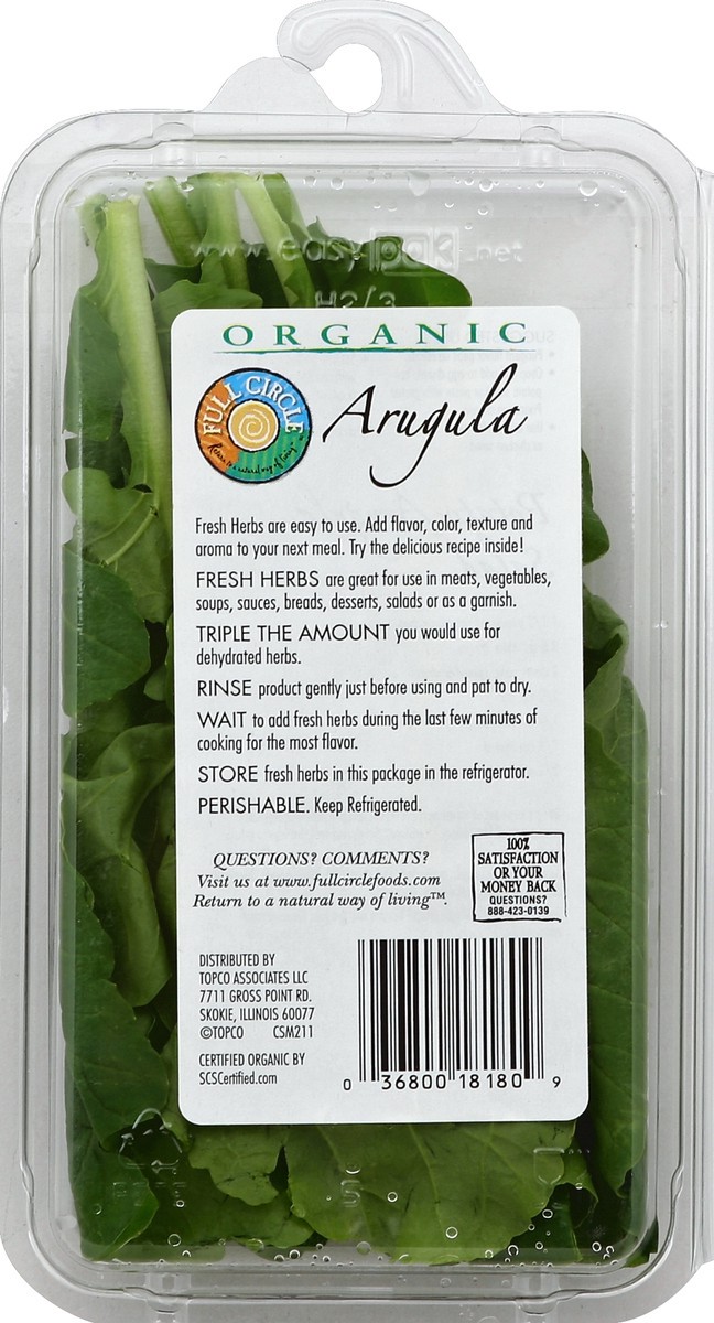 slide 6 of 6, Full Circle Arugula, 3 ct