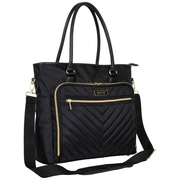 slide 4 of 10, Kenneth Cole Reaction Chelsea Messenger Bag With 15'' Laptop Pocket, Black, 1 ct