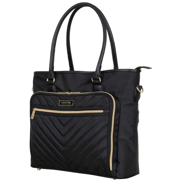 slide 8 of 10, Kenneth Cole Reaction Chelsea Messenger Bag With 15'' Laptop Pocket, Black, 1 ct