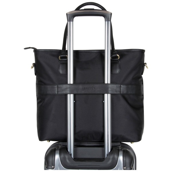 slide 2 of 10, Kenneth Cole Reaction Chelsea Messenger Bag With 15'' Laptop Pocket, Black, 1 ct