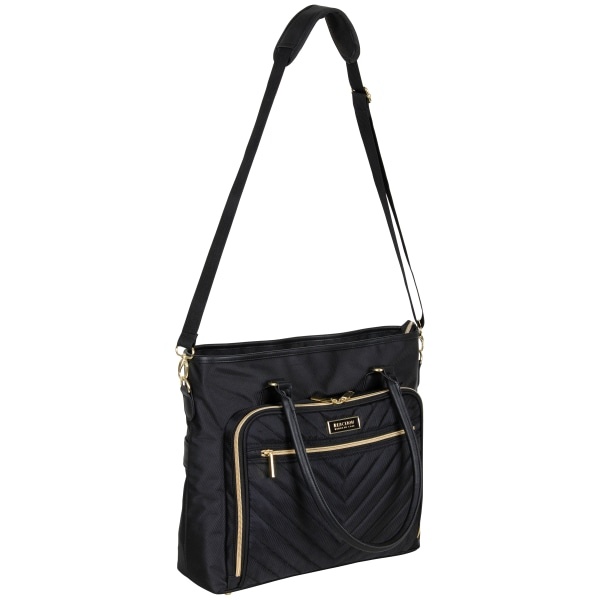 slide 5 of 10, Kenneth Cole Reaction Chelsea Messenger Bag With 15'' Laptop Pocket, Black, 1 ct