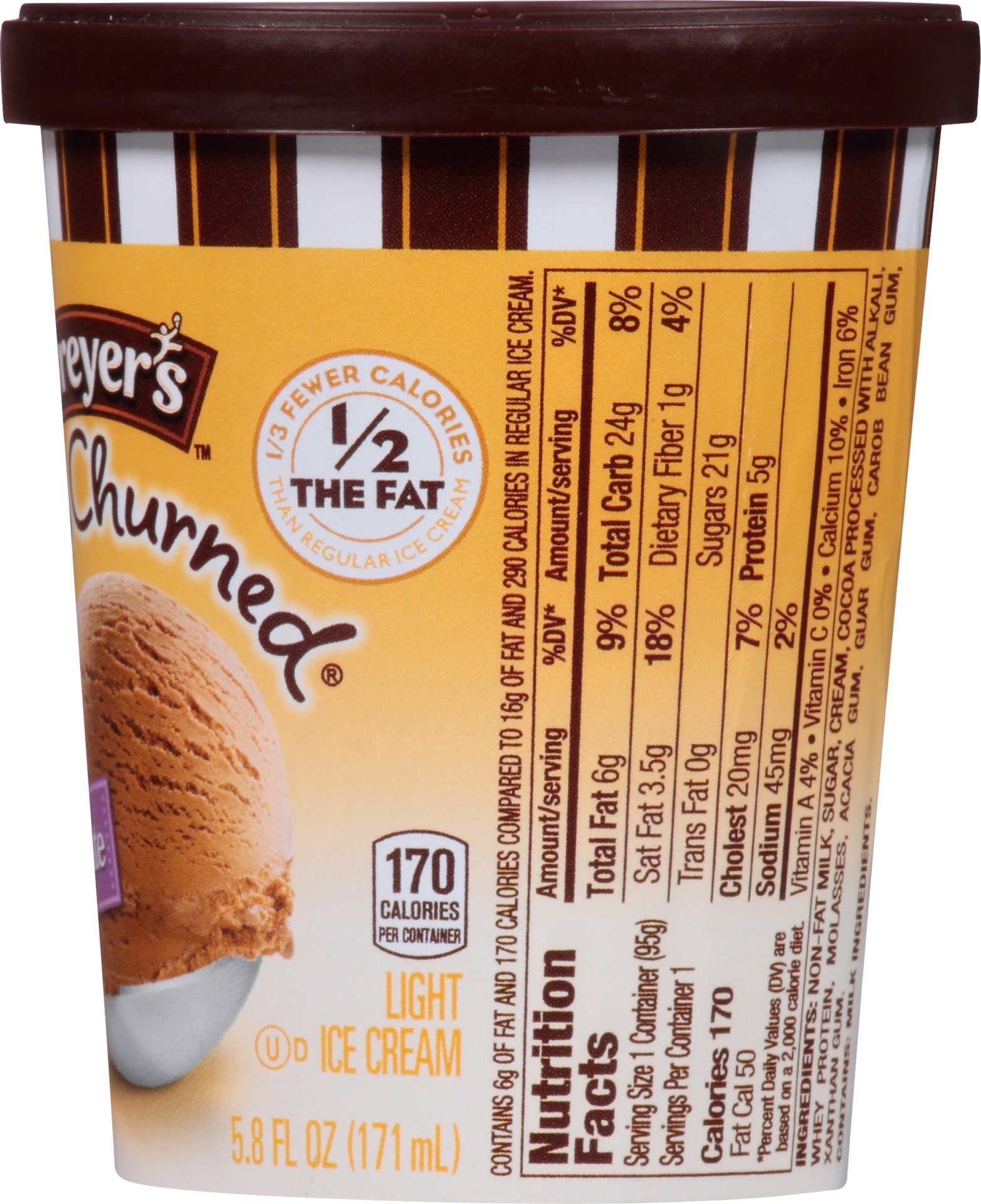 slide 4 of 7, Edy's/Dreyer's Slow Churned Light Chocolate Ice Cream, 5.8 fl oz